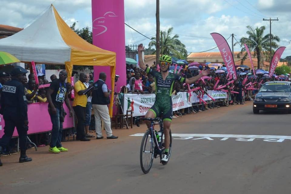 Photo de Grand Prix Chantal Biya 2018 : Le Slovaque Bellan Juraj vainqueur de la 2 ème étape et nouveau maillot jaune