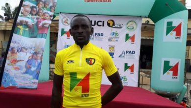 Photo de Tour Cycliste du Cameroun 2019, 4e étape : Le Camerounais Clovis Kamzong Abessolo nouveau maillot jaune