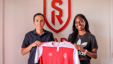 Photo de La Lionne indomptable Easther Mayi Kith rejoint Marie Aurelle Awona au Stade de Reims !