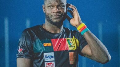 Photo de Emmanuel Mahop le gardien de but devenu avant-centre et Meilleur buteur de la MTN Elite 1