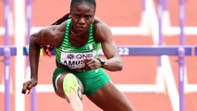 Photo de Zoom sur la nigériane Tobi, 2e femme à remporter 3 fois le 100 m haie
